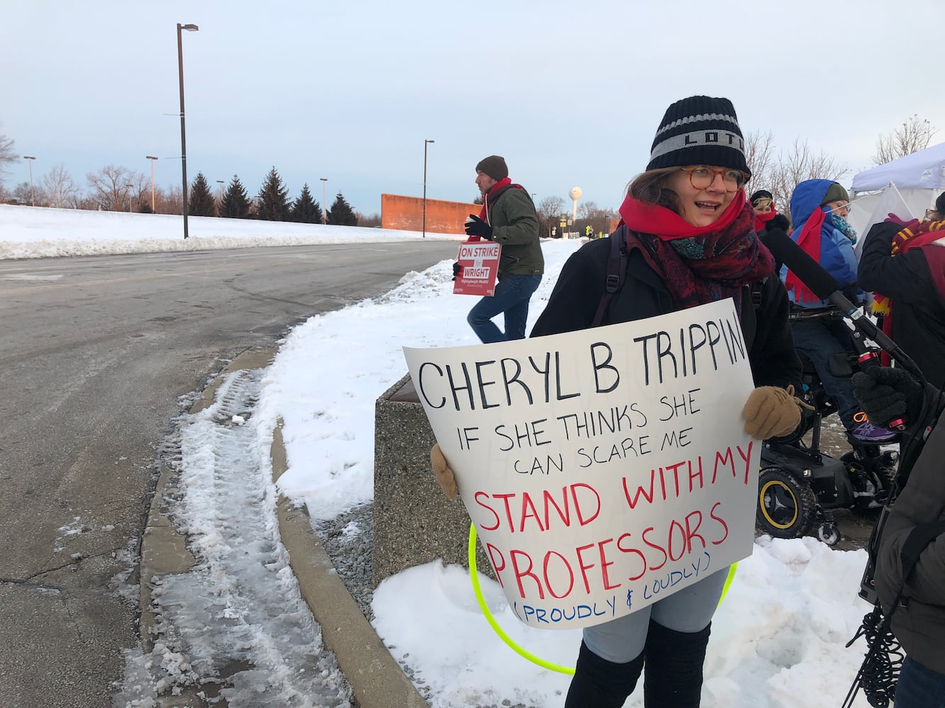 PHOTOS: A view from the faculty picket line at Wright State