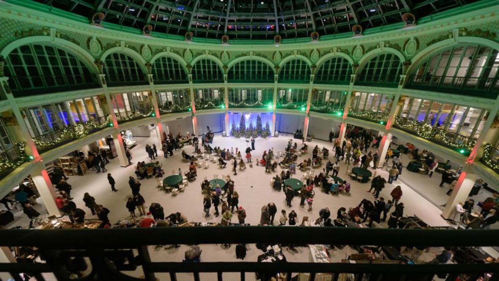 Holly Days returned the Dayton Arcade rotunda area last December. TOM GILLIAM/CONTRIBUTING PHOTOGRAPHER