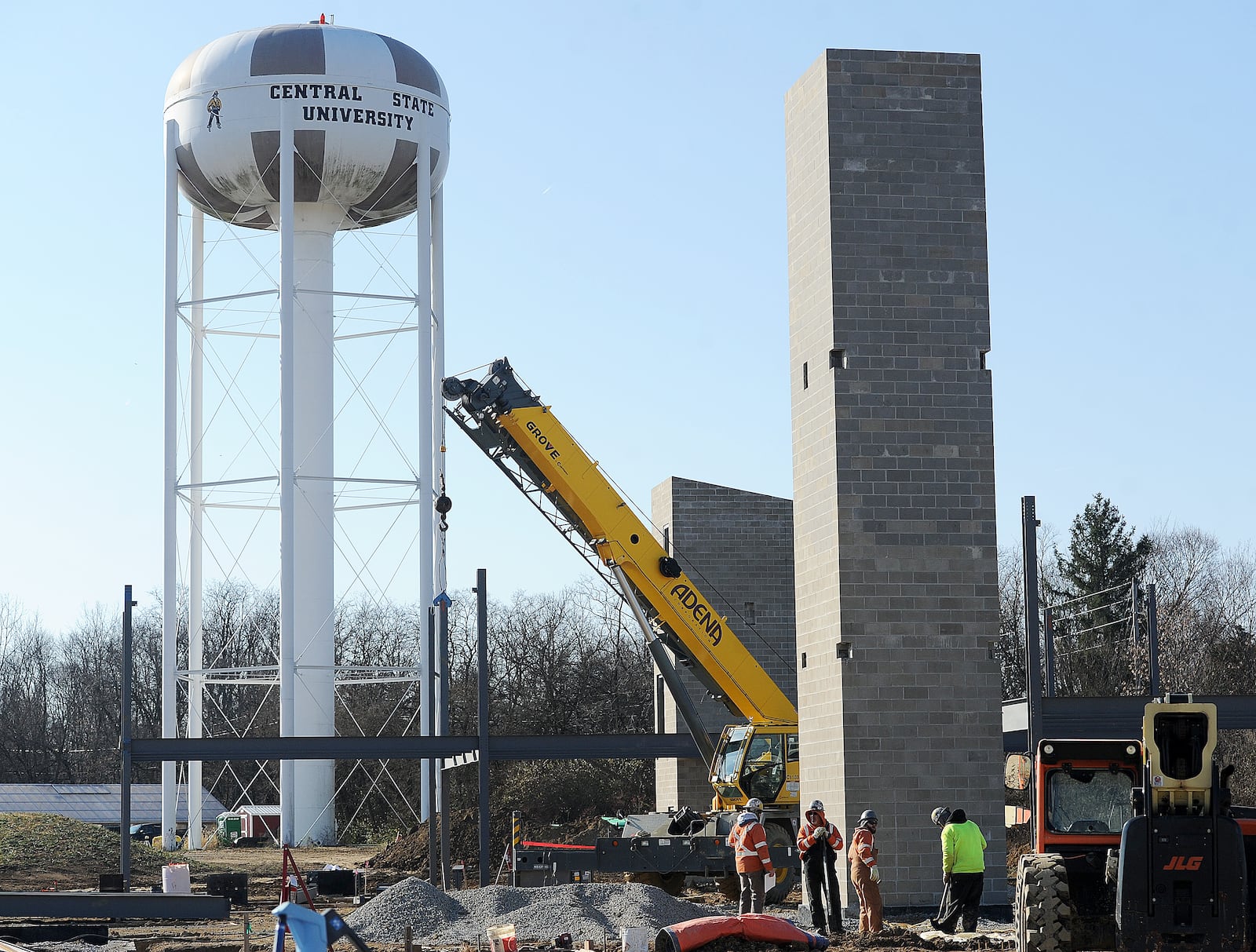 Construction continues at Central State University for a farm storage facility and a research building for farming practices. MARSHALL GORBY\STAFF