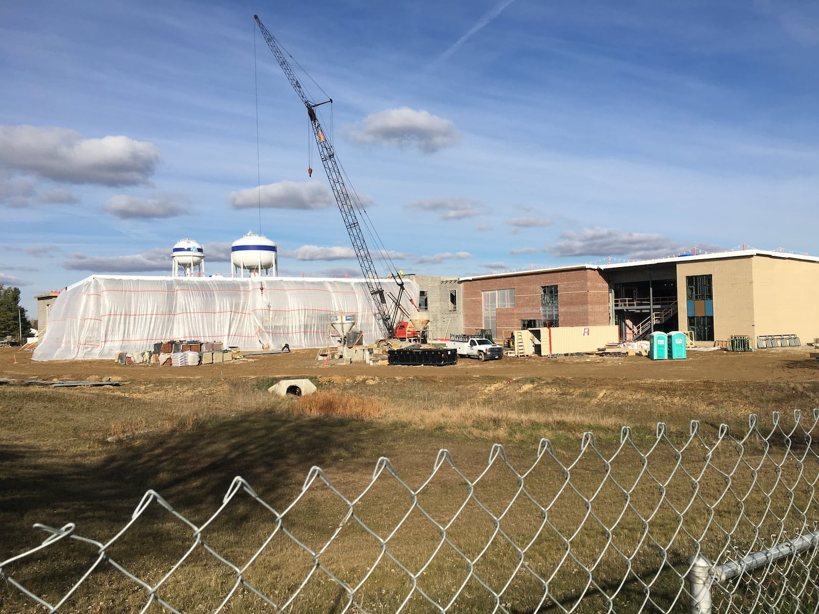 The Fairborn primary school is on schedule to have students in it by August. STAFF/JAMES RIDER