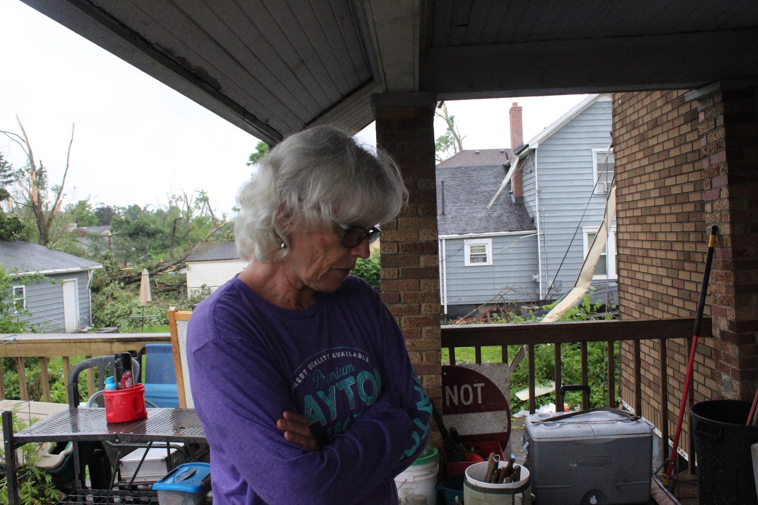 Photos: Community rallies around Dayton restaurant owner after son’s death, tornado