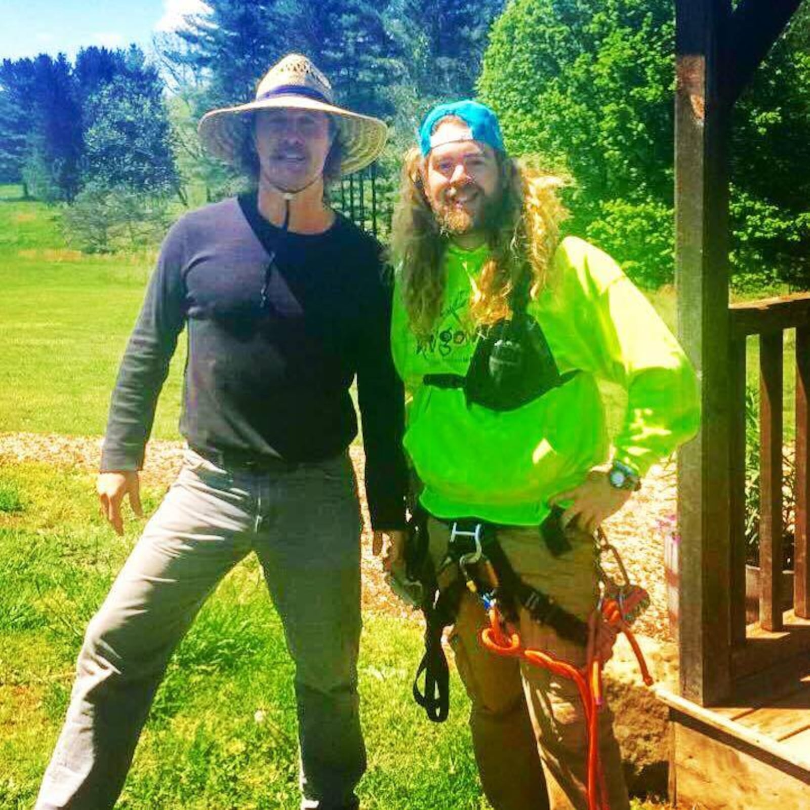 Matthew McConaughey and his family visited Hocking Hills Canopy Tours.