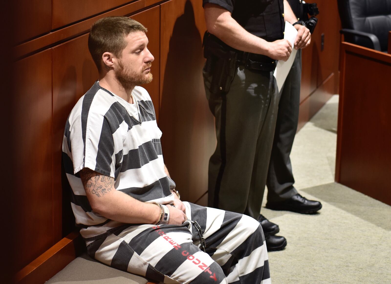 Cody Colwell, 27, appeared today in Warren County Common Pleas Court on Wednesday, May 8, 2019, for an arraignment. NICK GRAHAM / STAFF