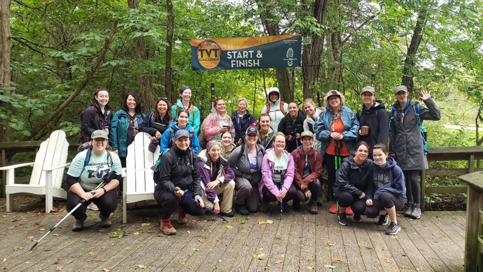 Participants in the Twin Valley Trail Challenge. CONTRIBUTED