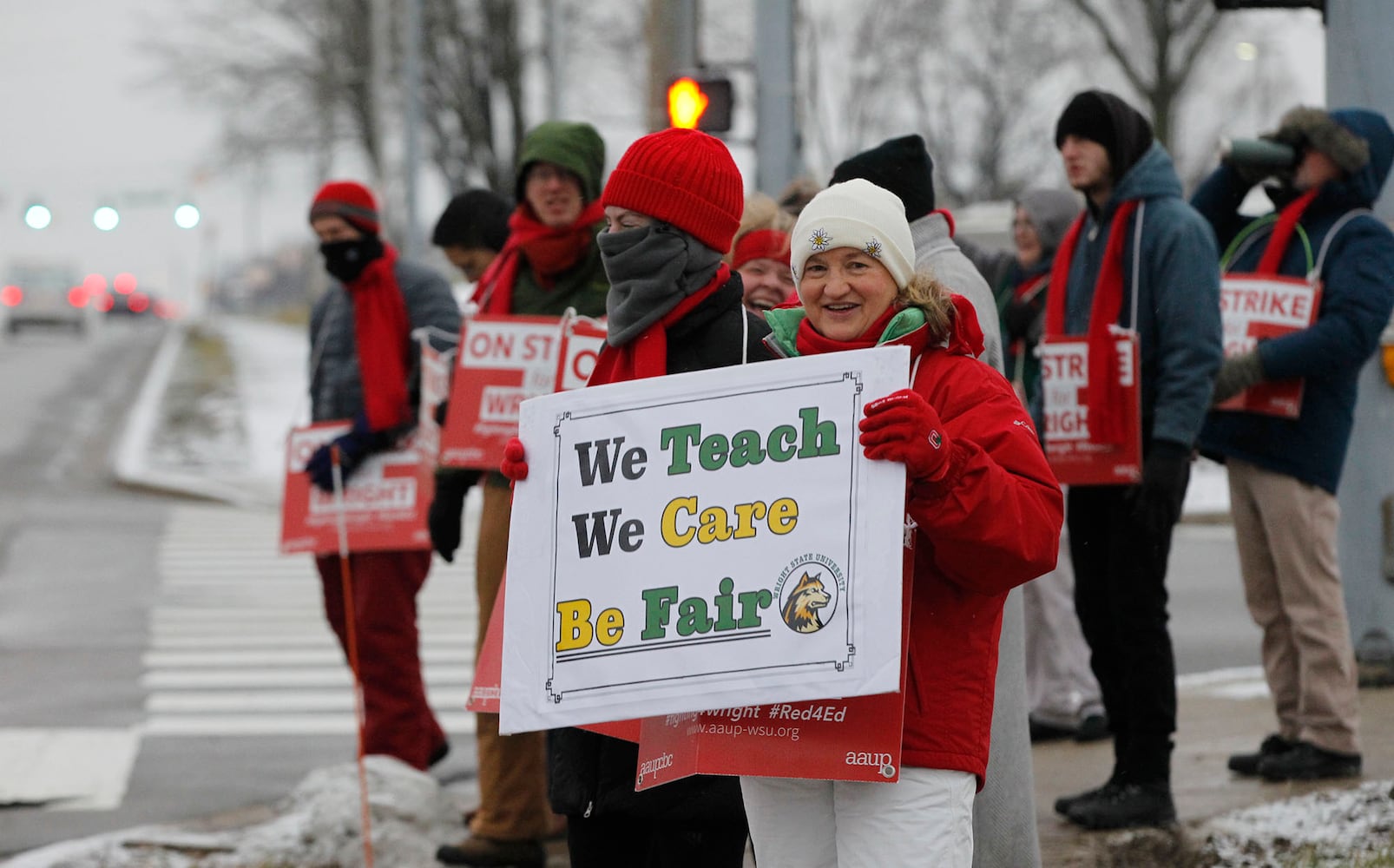 PHOTOS: Faculty at Wright State strike