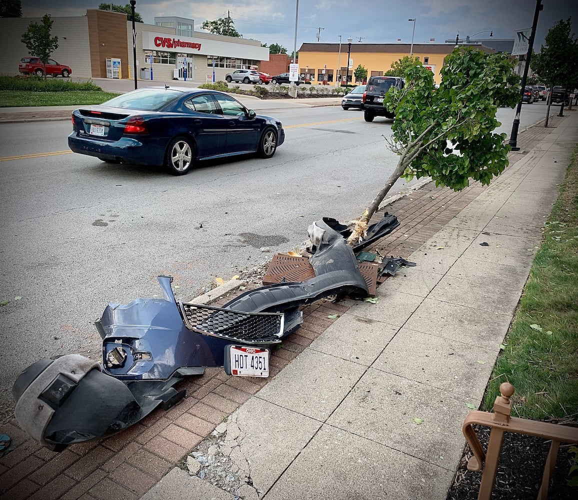 Slow-speed chase ends in New Carlisle after several crashes