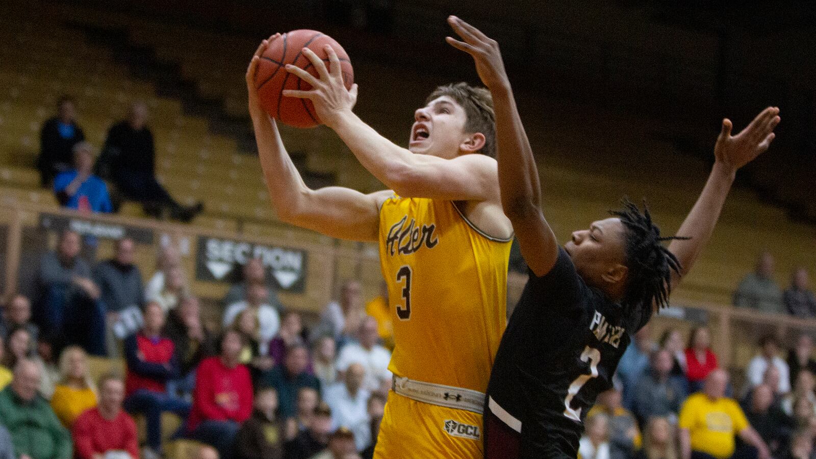 Alter's Anthony Ruffolo goes up for a bucket during a game earlier this season. The Knights face Akron St. Vincent-St. Mary in Friday's Division II state semifinals. Jeff Gilbert/CONTRIBUTED