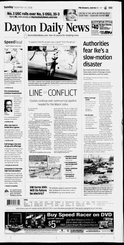 Hurricane Ike DDN pages