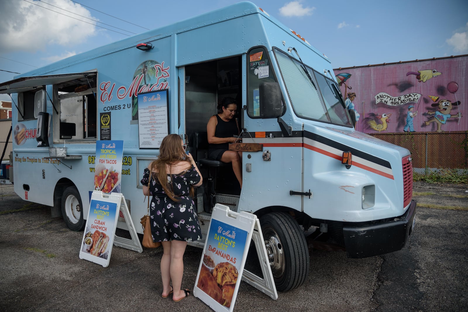 The Yellow Cab hosted another one of its monthly food truck rallies on Friday, July 19. Street food, live music and shopping at The Night Market are part of the fun. This month the trucks that attended were El Meson, Smokinbeebeeq, Greek Street Food Truck, The Wicked Lobstah, EAT, Cupzilla-Korean BBQ, Thai1On, Bella Sorella Pizza, Cheezy Creationz
and Billie Gold Bubble Tea. TOM GILLIAM / CONTRIBUTING PHOTOGRAPHER