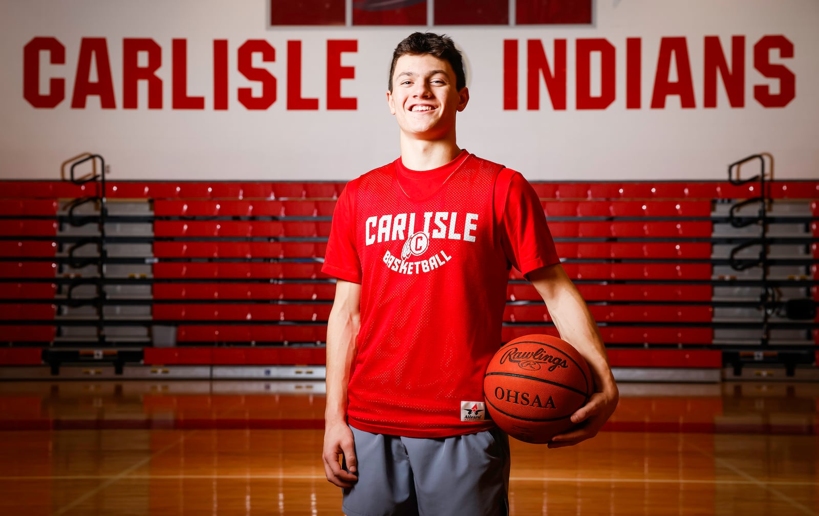 Blake Lawson, a senior at Carlisle High School, recently became the leading basketball scorer in school history. NICK GRAHAM/STAFF