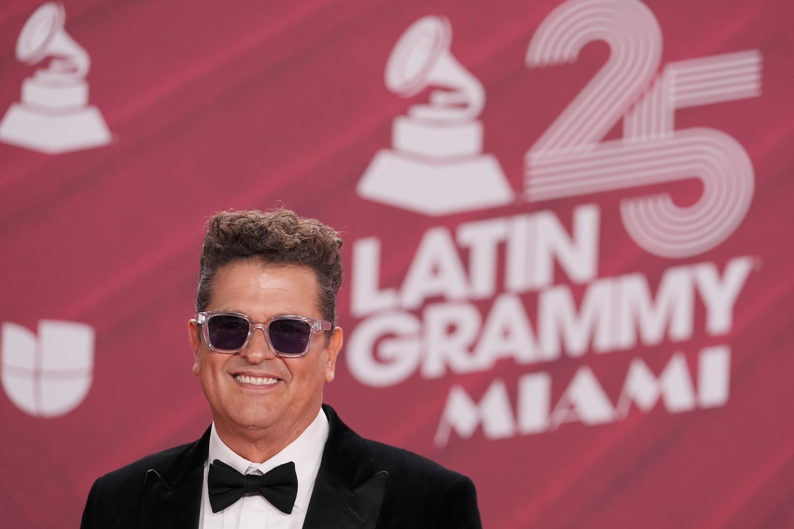 Carlos Vives arrives at the 25th Latin Grammy Awards ceremony, Thursday, Nov. 14, 2024, in Miami. (AP Photo/Rebecca Blackwell)