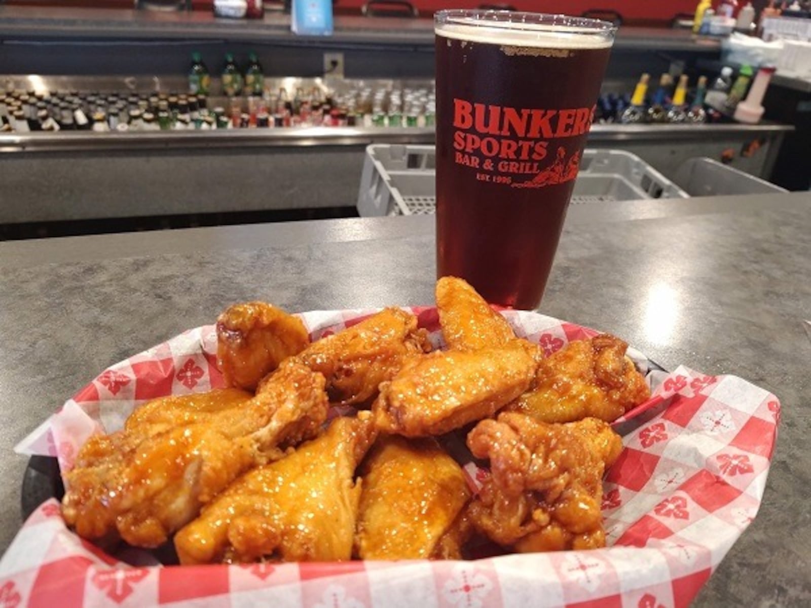 Bunkers Sports Bar and Grill's chicken wings. CONTRIBUTED