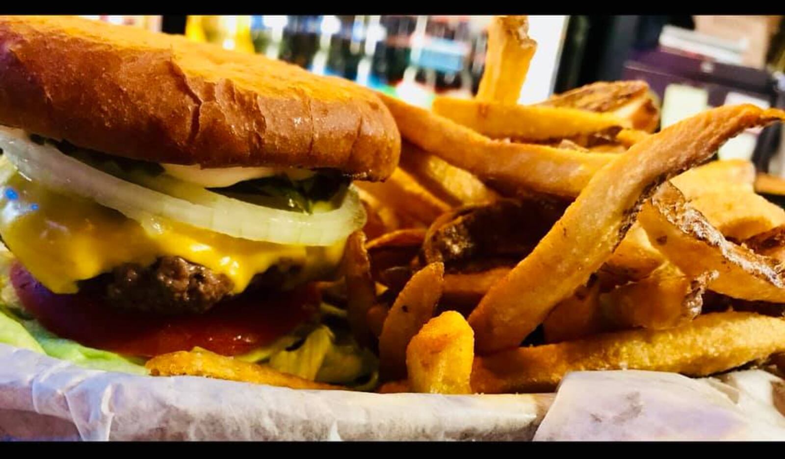 A build your own burger at  Carmichael's Pub.