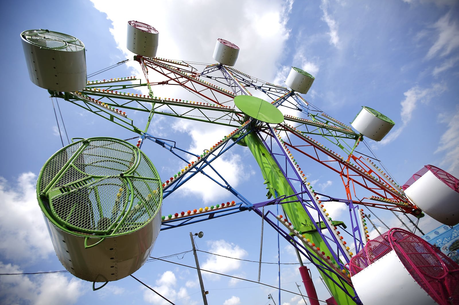 Amusement rides at the last Montgomery County Fair downtown last summer. TY GREENLEES / STAFF