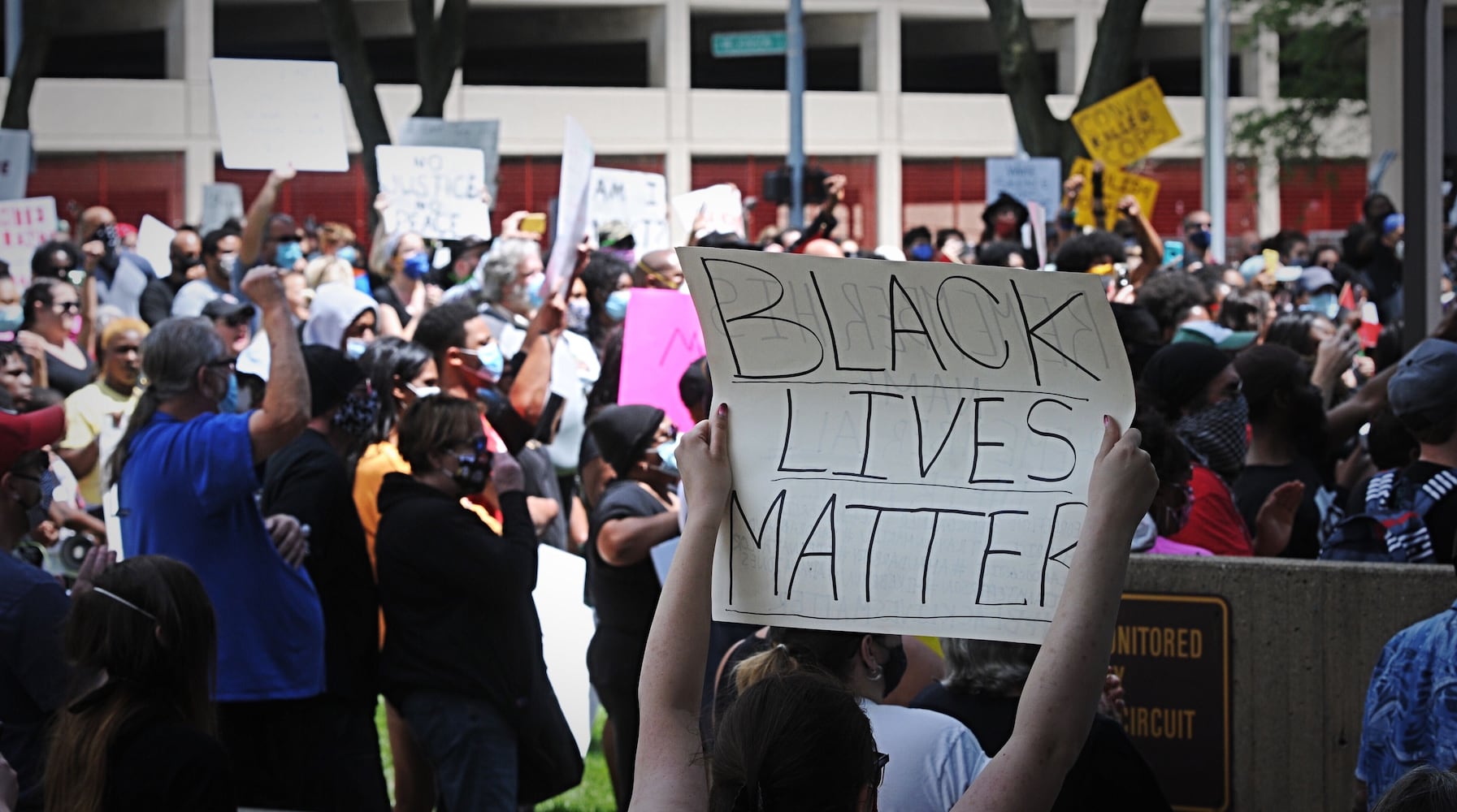 PHOTOS: Hundreds gather for protest in Dayton