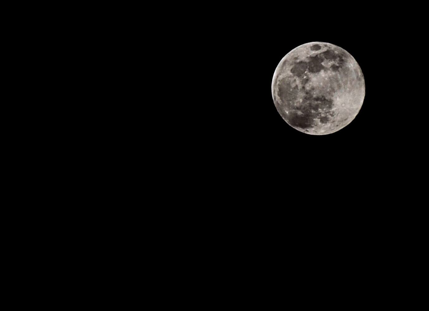 Pink supermoon above Miami Valley