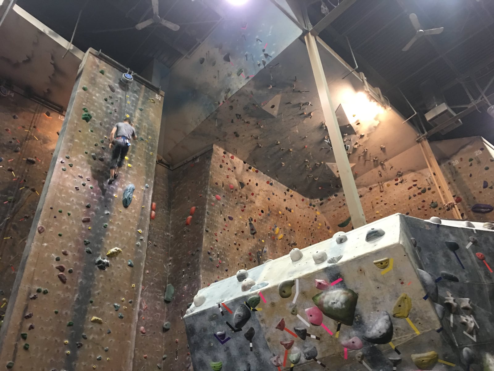 Rainy summer day? Head to RockQuest at  3475 E. Kemper Road fir a climbing and bouldering plus classes, camps and clinics. KARA DRISCOLL/STAFF