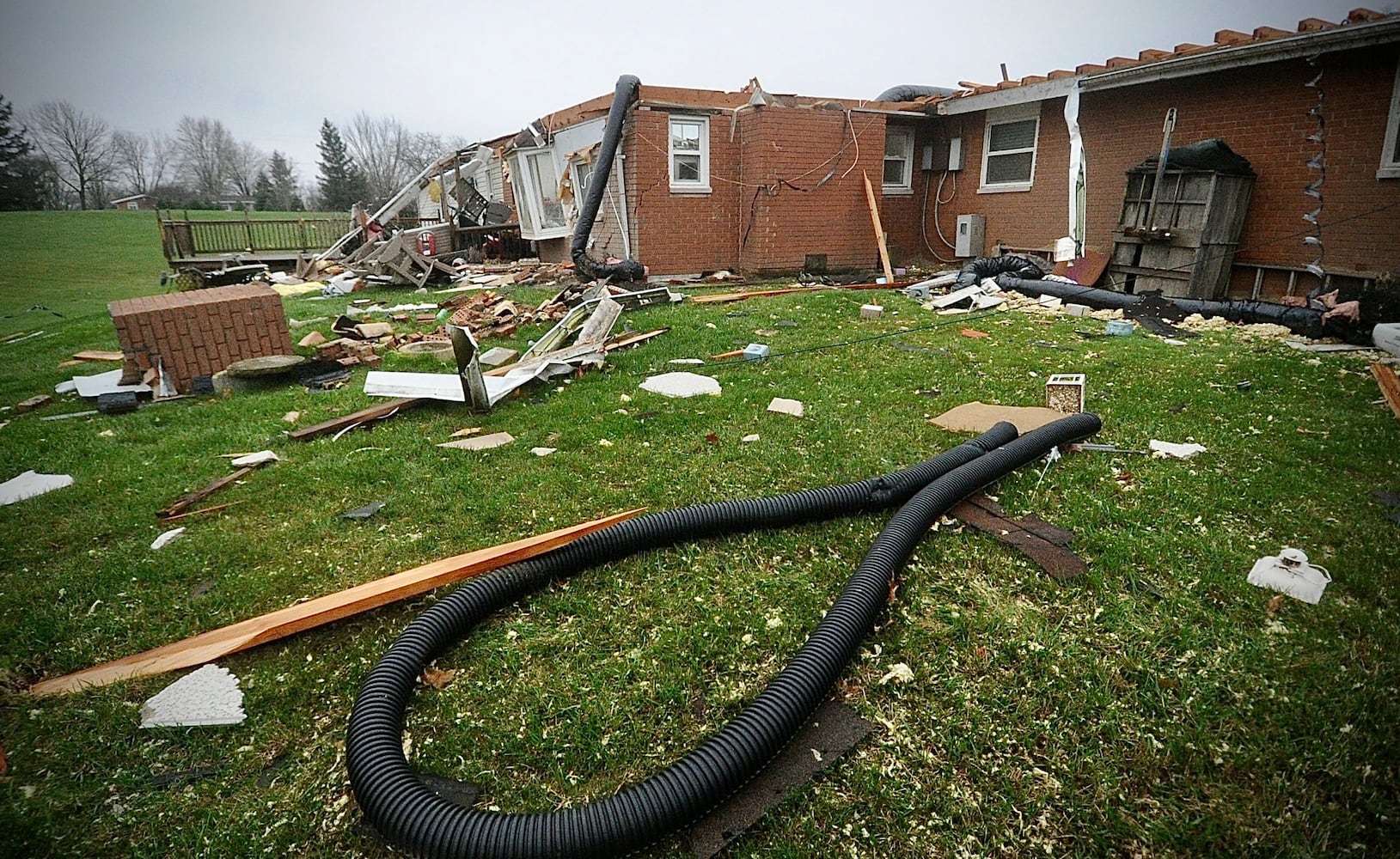 Tornado damage Miami county