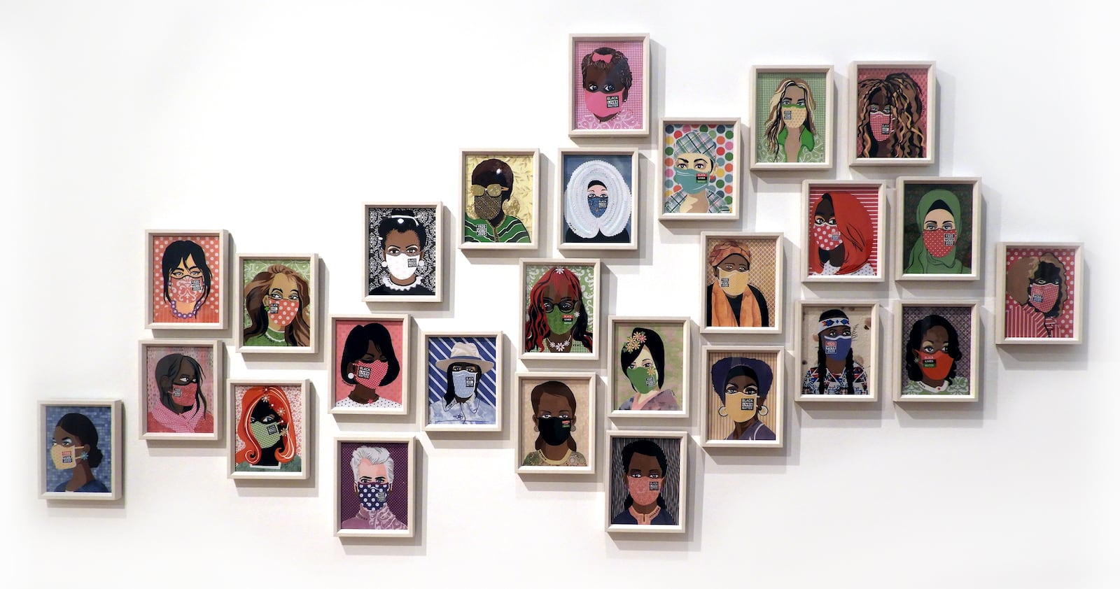 Yvette Walker-Dalton's "The Celebration of American Women A-Z'' features 26 framed paper collages of American women. CONTRIBUTED