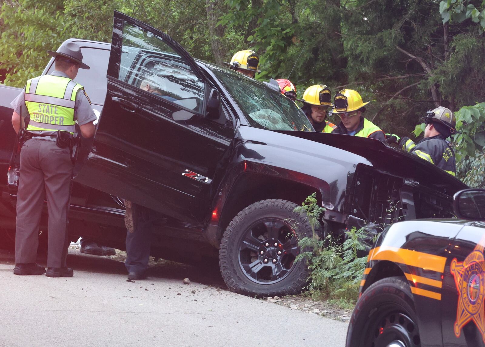 The driver of a pickup truck in a head-on-crash Friday, May 28, 2021, on Snider Road died of his injuries Sunday at Miami Valley Hospital. BILL LACKEY/STAFF