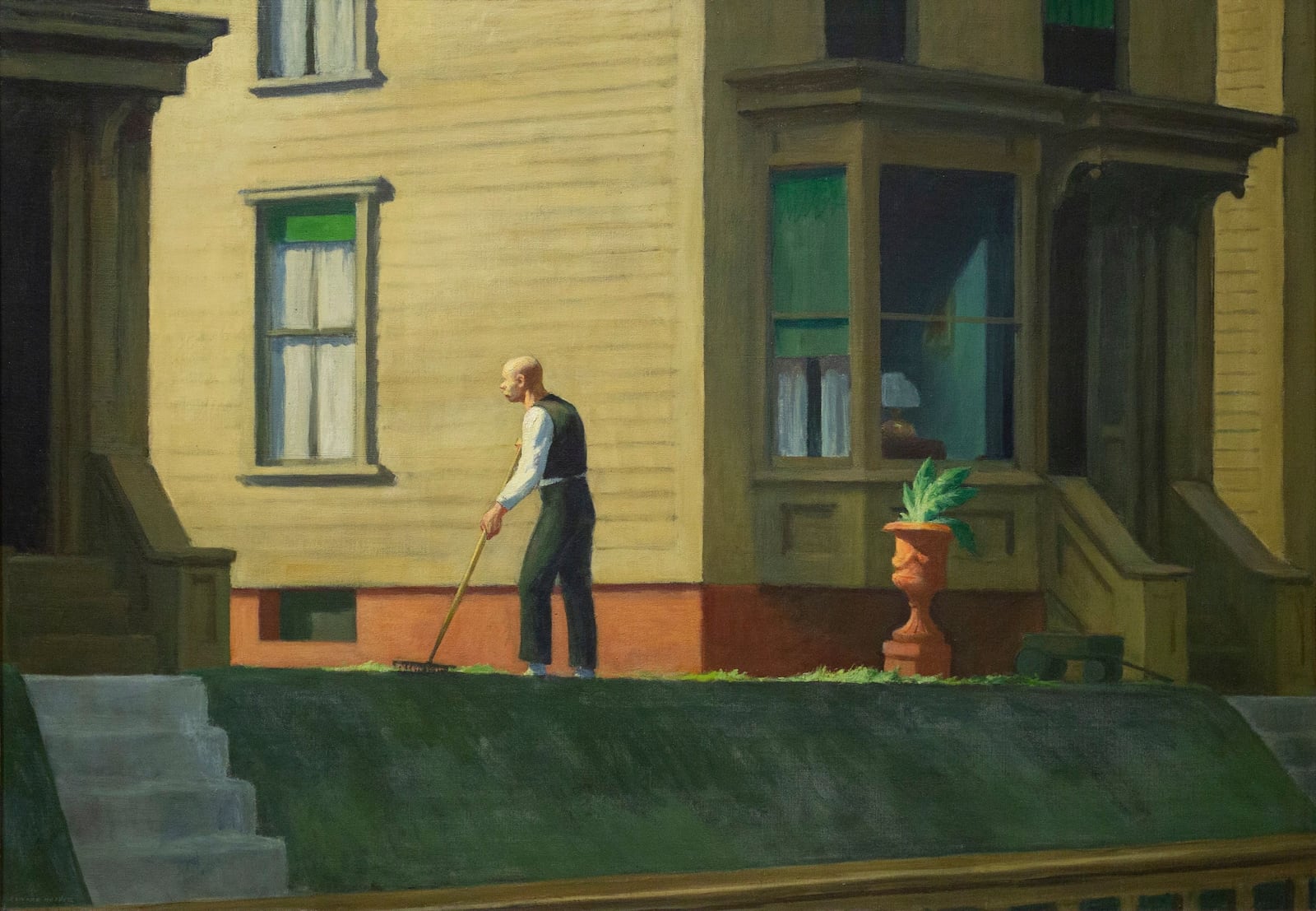 Edward Hopper (American, 1882-1967),
"Pennsylvania Coal Town," 1947, oil
on canvas. Butler Institute of American Art, museum purchase, 948. O-115
© 2024. Heirs of Josephine N. Hopper
/ Licensed by Artists Rights Society (ARS),
NY