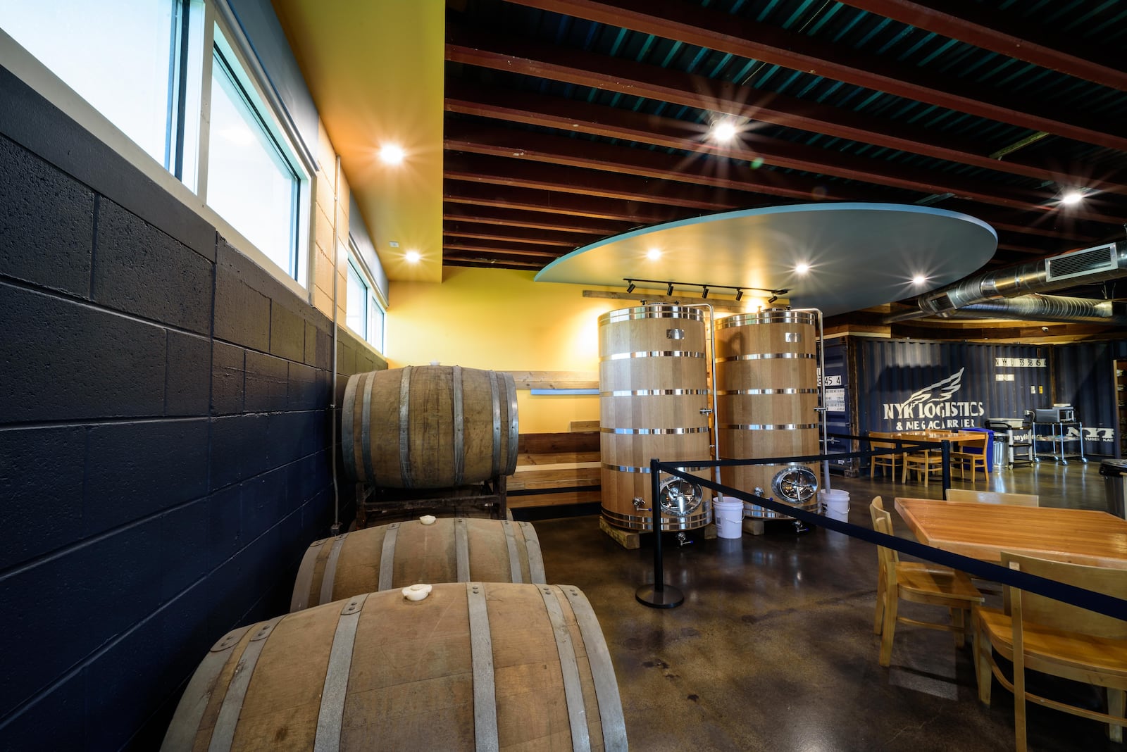 The Yellow Springs Brewery Barrel Room is a mixed fermentation production facility which offers a place to enjoy new blends of sour beers made with unique and often local ingredients, along with their popular brands and barrel-aged beers. TOM GILLIAM / CONTRIBUTING PHOTOGRAPHER