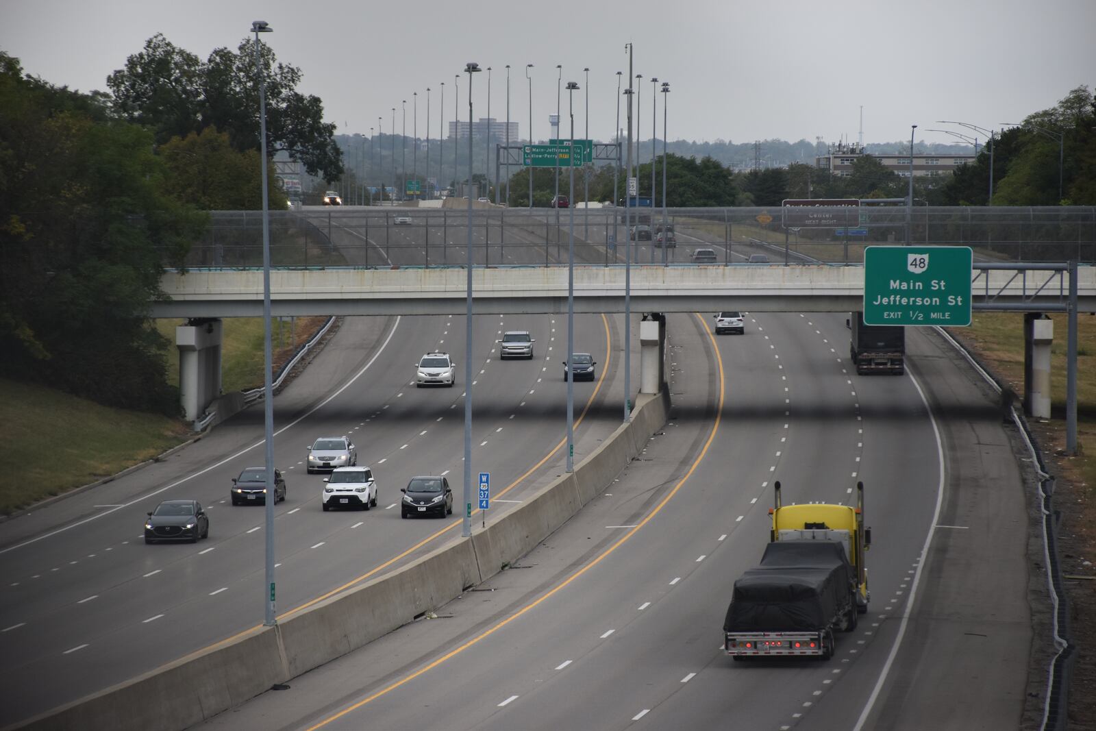 U.S. 35 near the Main and Jefferson streets off-ramp in downtown Dayton. CORNELIUS FROLIK / STAFF