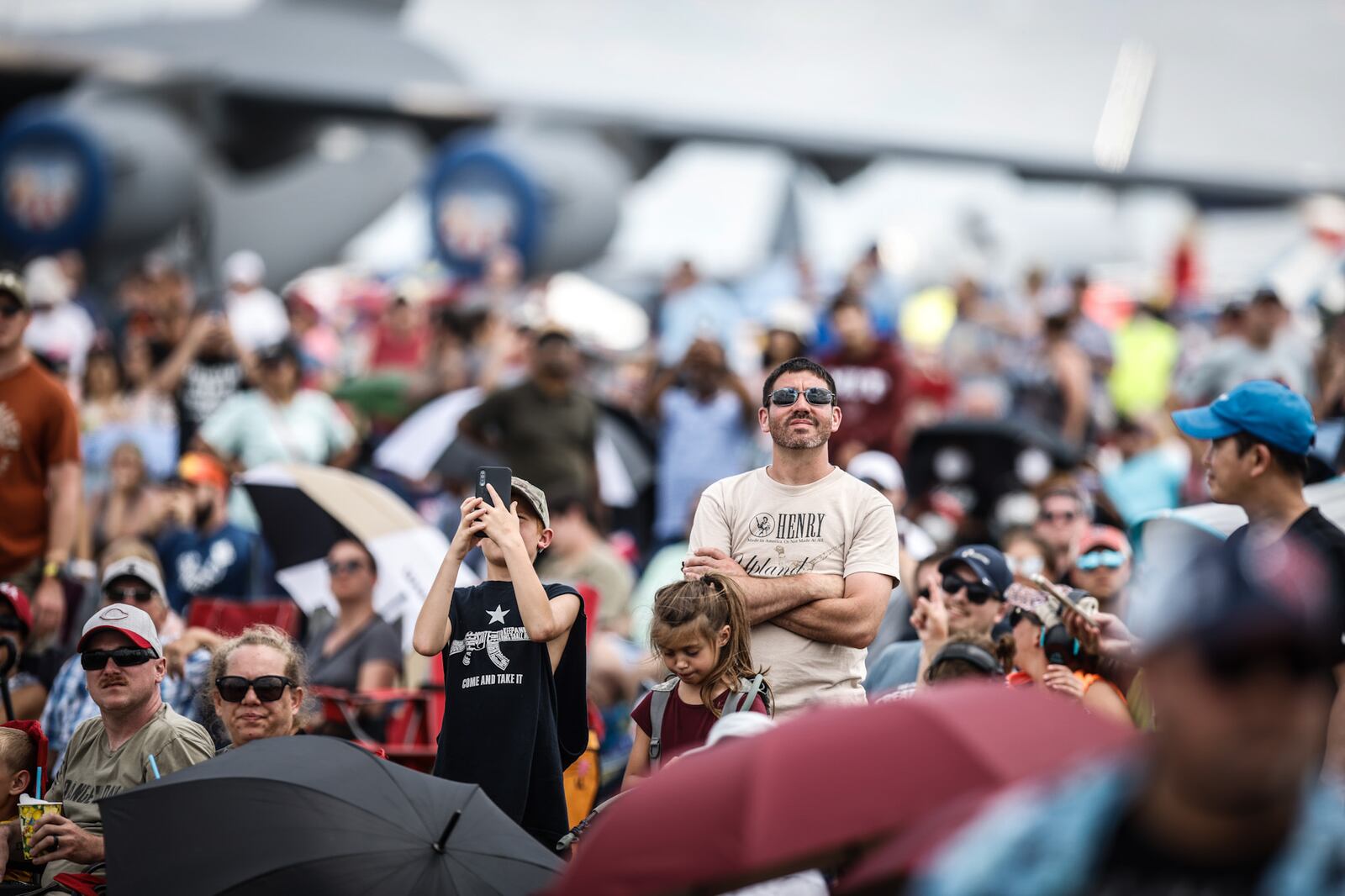 Dayton Air Show attendees enjoy the show Sunday July 31, 2022.JIM NOELKER/STAFF