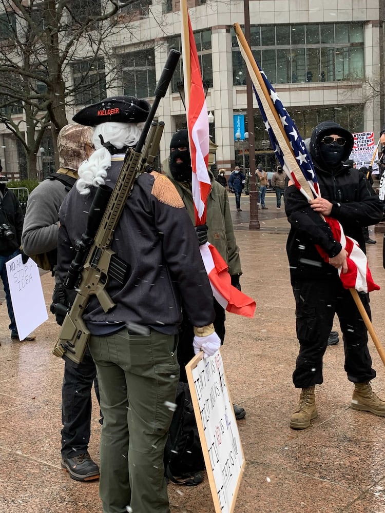 PHOTOS: Protestors gather outside the Ohio statehouse