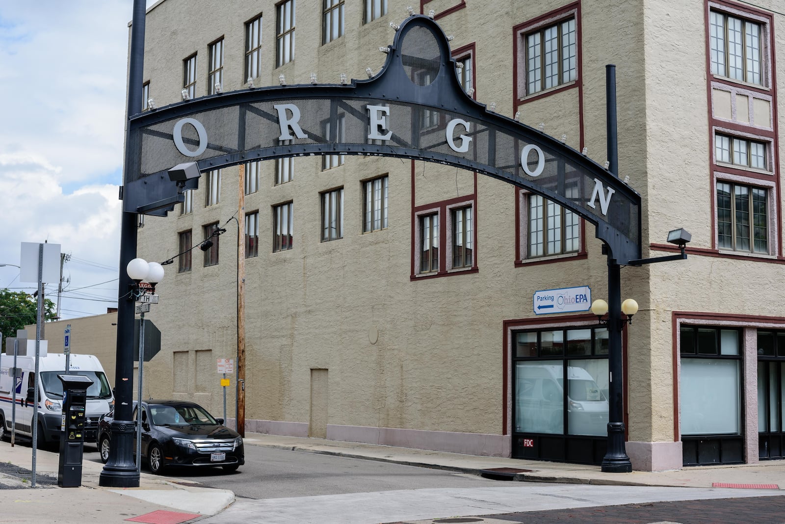 Dayton's Oregon District, the site of Ohio's deadliest mass shooting, pictured nearly one year later. TOM GILLIAM/CONTRIBUTED