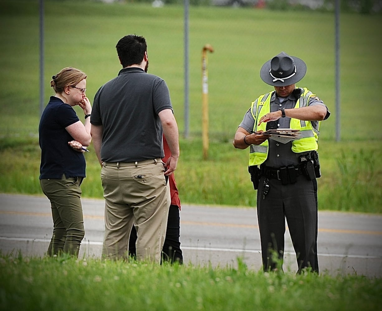 PHOTOS: Car overturns in Greene County crash