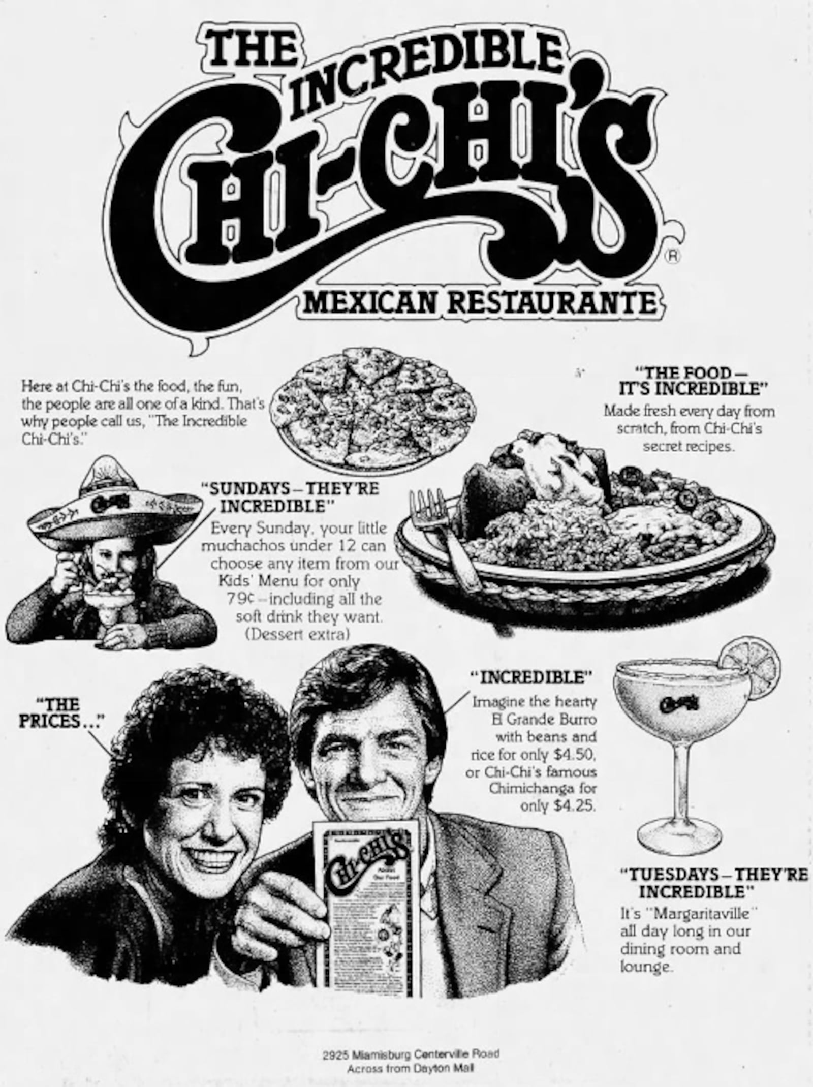 Chi-Chi’s opened its first location in the region across from the Dayton Mall in 1980. Pictured is an advertisement from a 1983 edition of the Dayton Daily News.