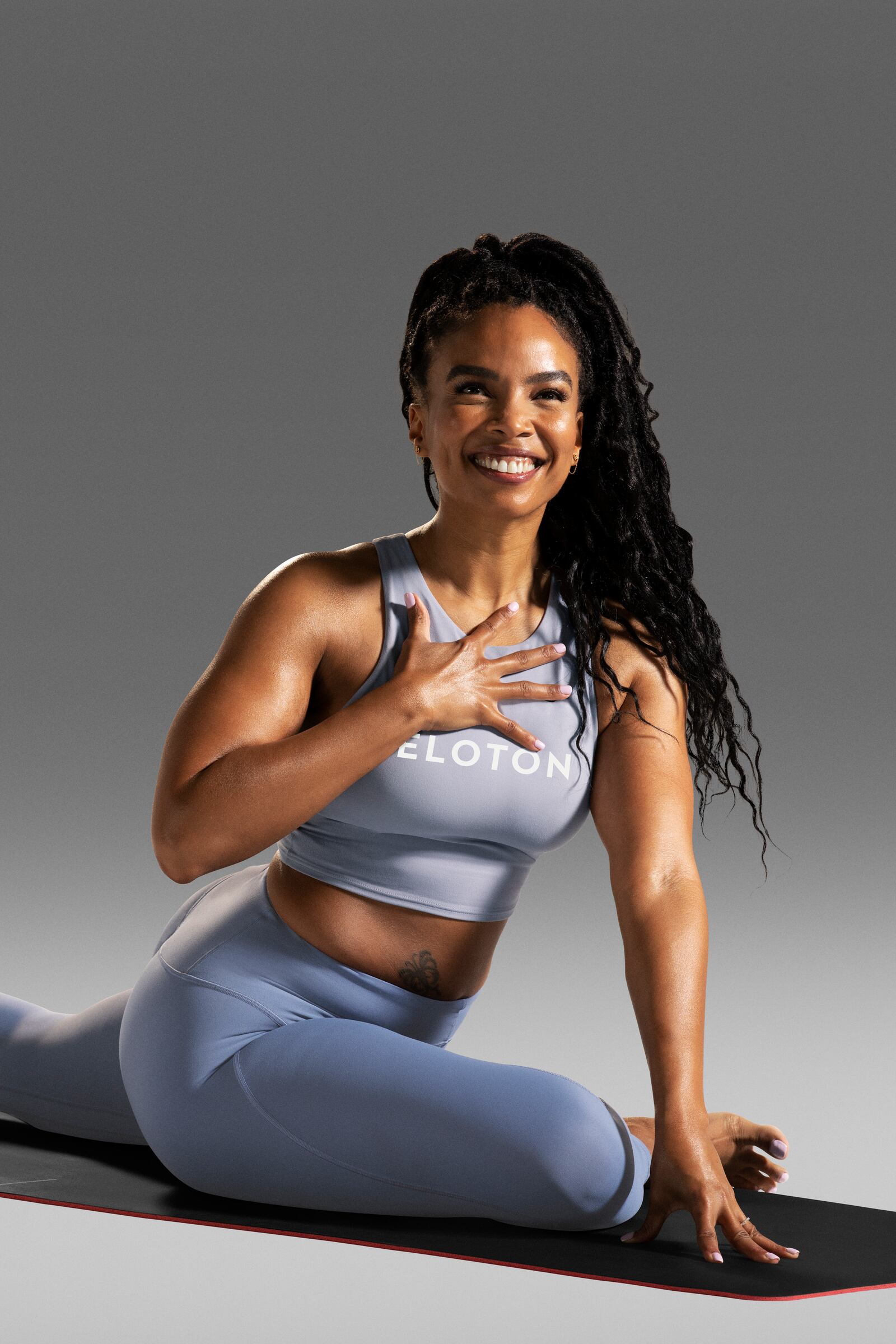 Dr. Chelsea Jackson Roberts is regarded leads a new generation of yogis with an online community of more than 230,000 - Courtesy of Peloton