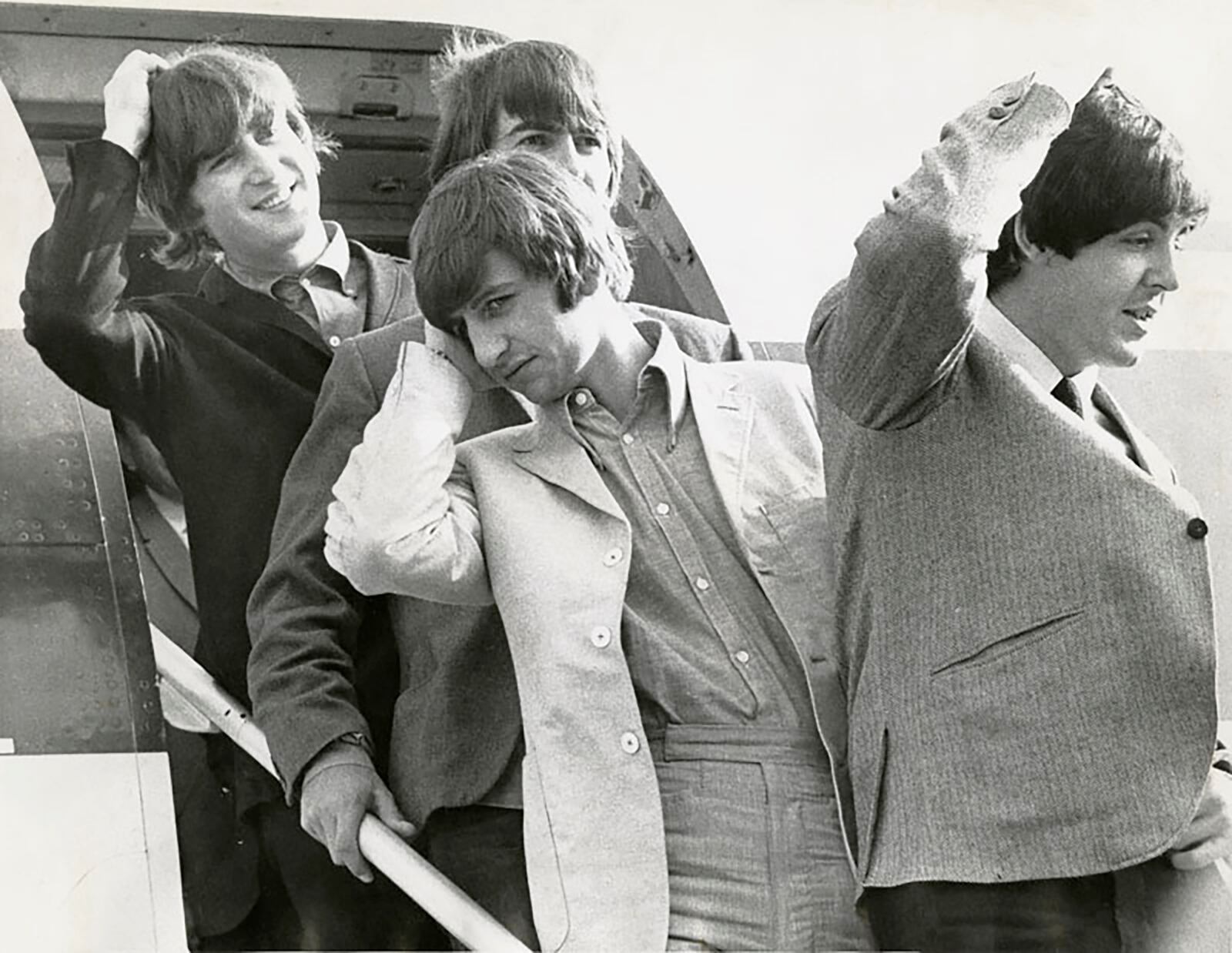 Thousands welcome the Beatles to Luken Airport Aug. 27, 1964. DAYTON DAILY NEWS ARCHIVE