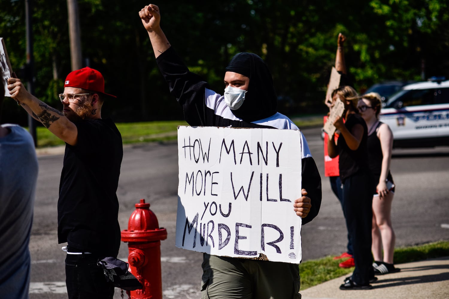 Crowd gathers for peaceful protest and march in Middletown