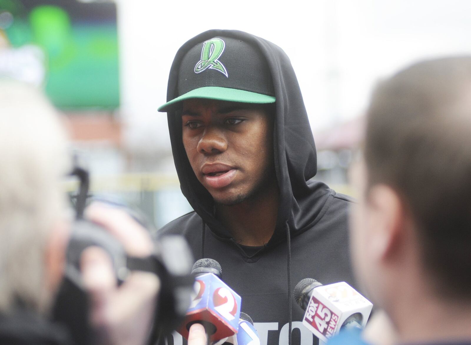 Hunter Greene, the Reds’ No. 1 draft pick last year, will begin the 2018 season with the Class A minor-league Dayton Dragons. MARC PENDLETON / STAFF