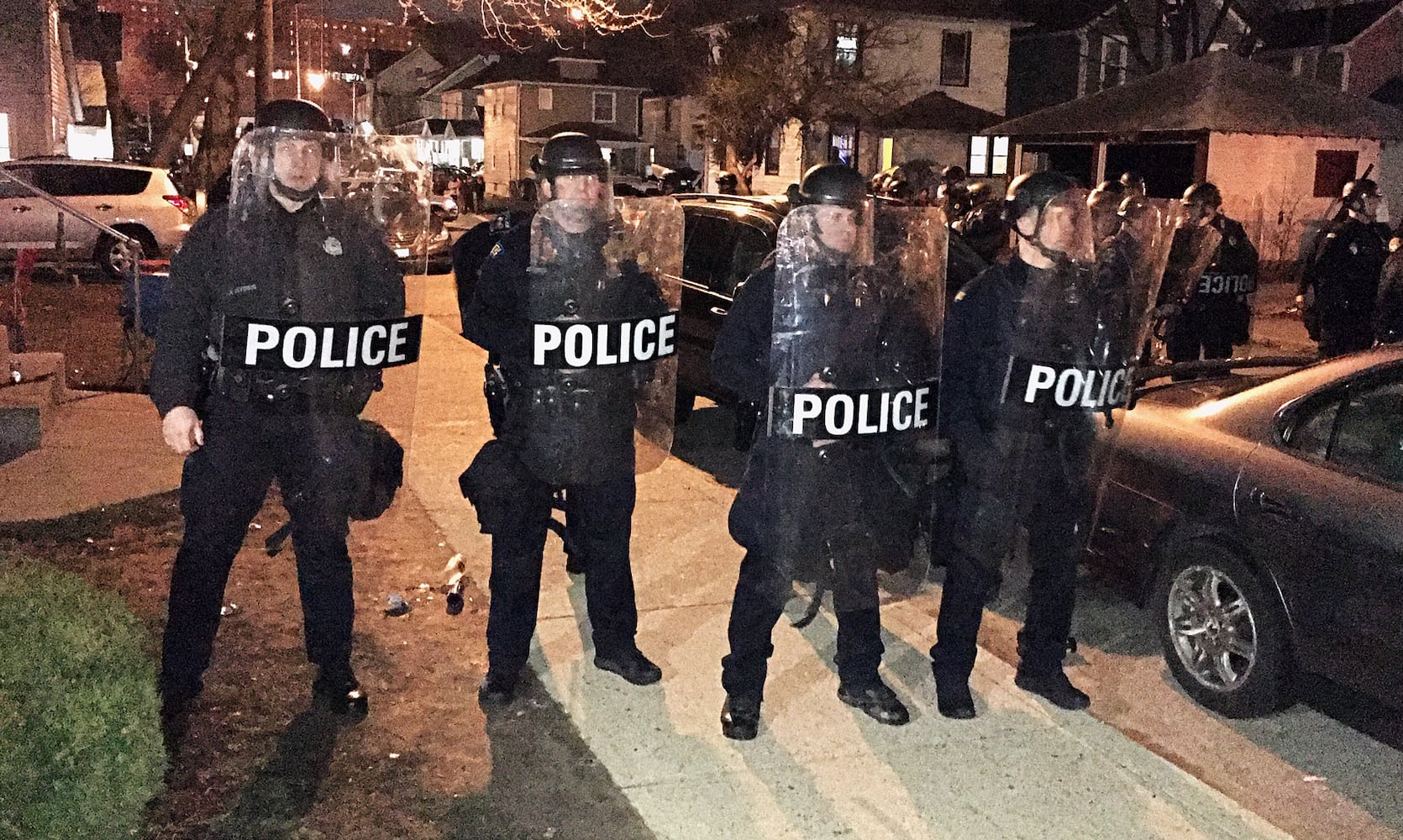 PHOTOS: Police in riot gear on UD campus