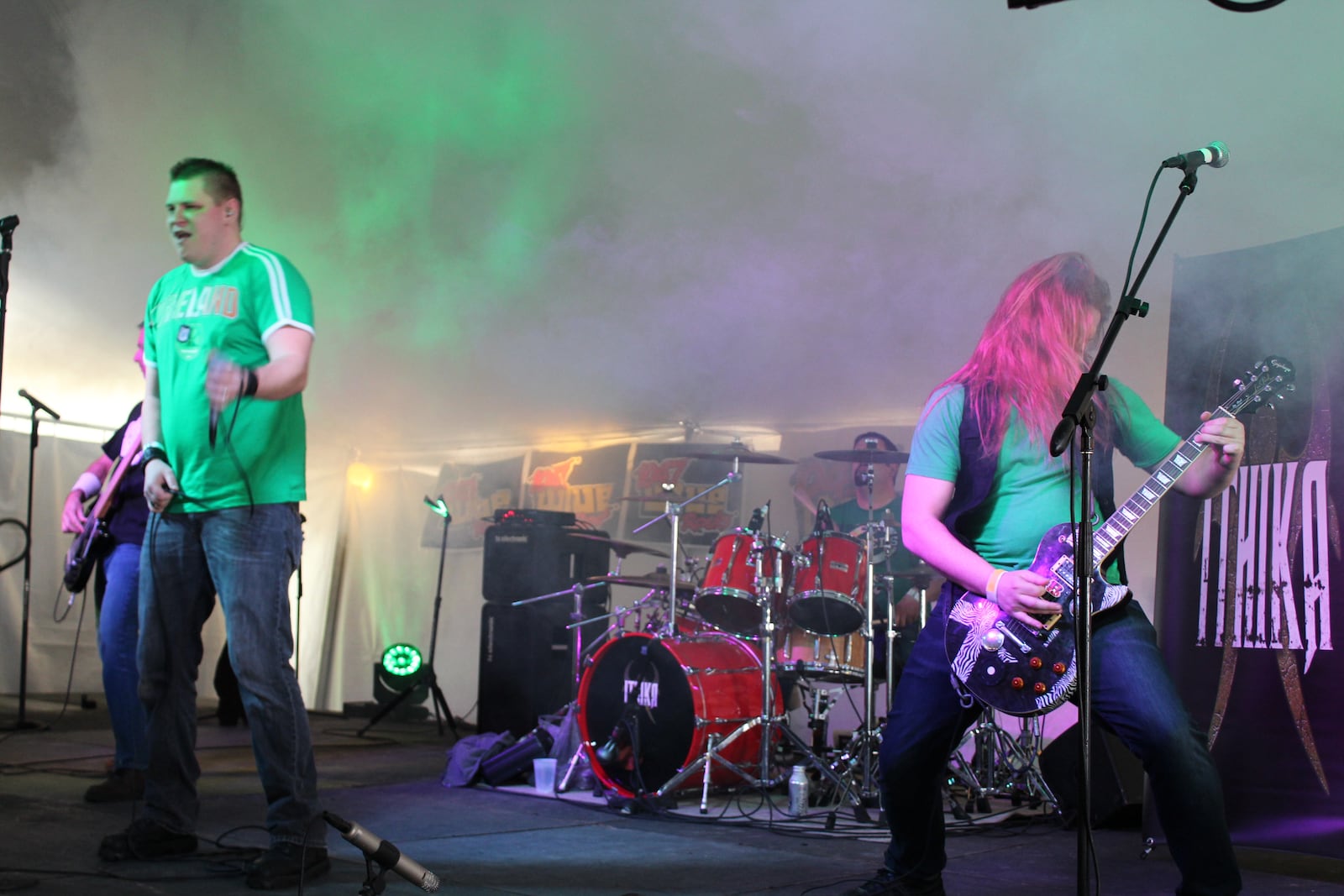 Rock band Ithika performing at a St. Patrick's Day event. VIVIENNE MACHI / STAFF