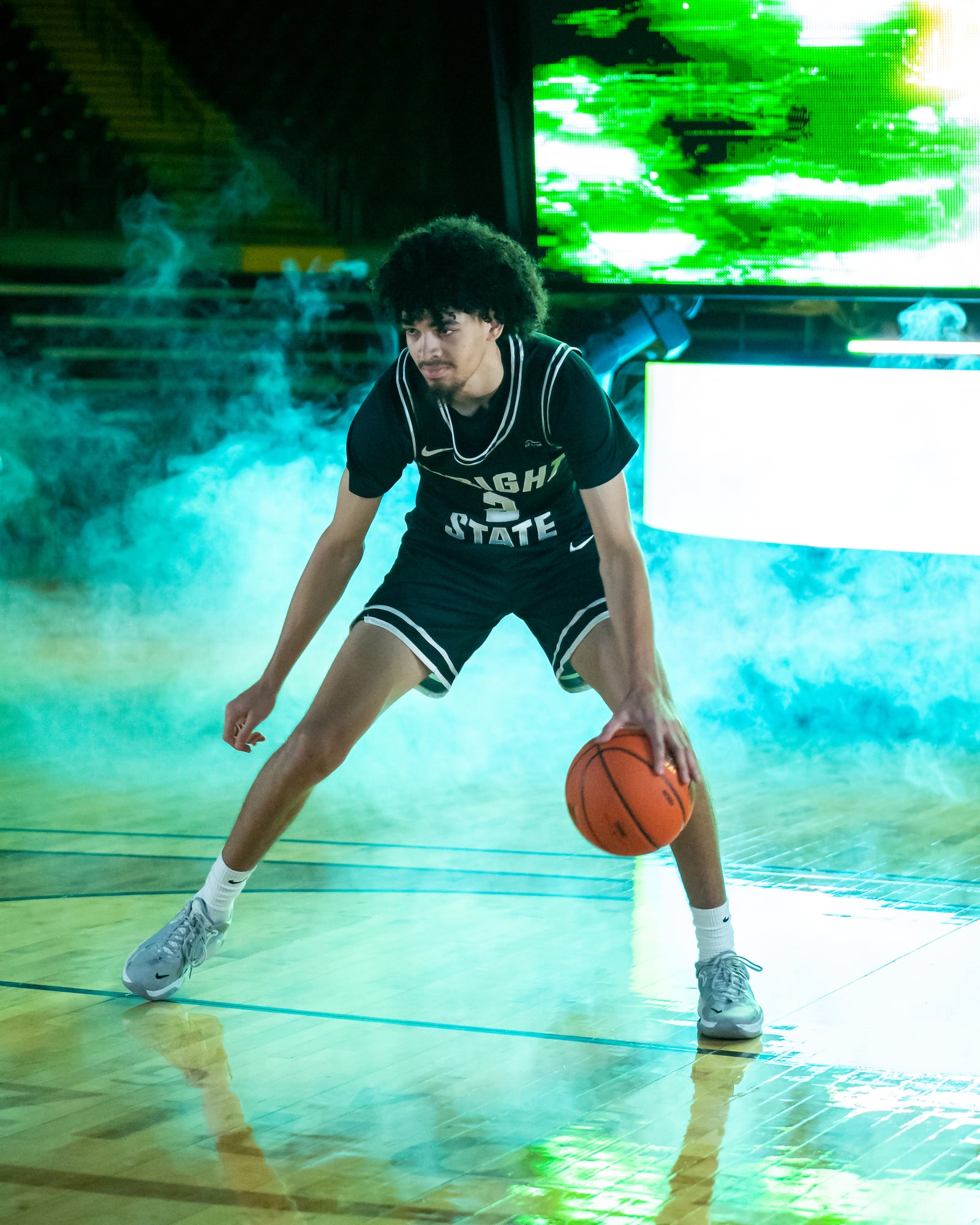 Wright State's Drey Carter during the team's recent media day. Wright State Athletics photo