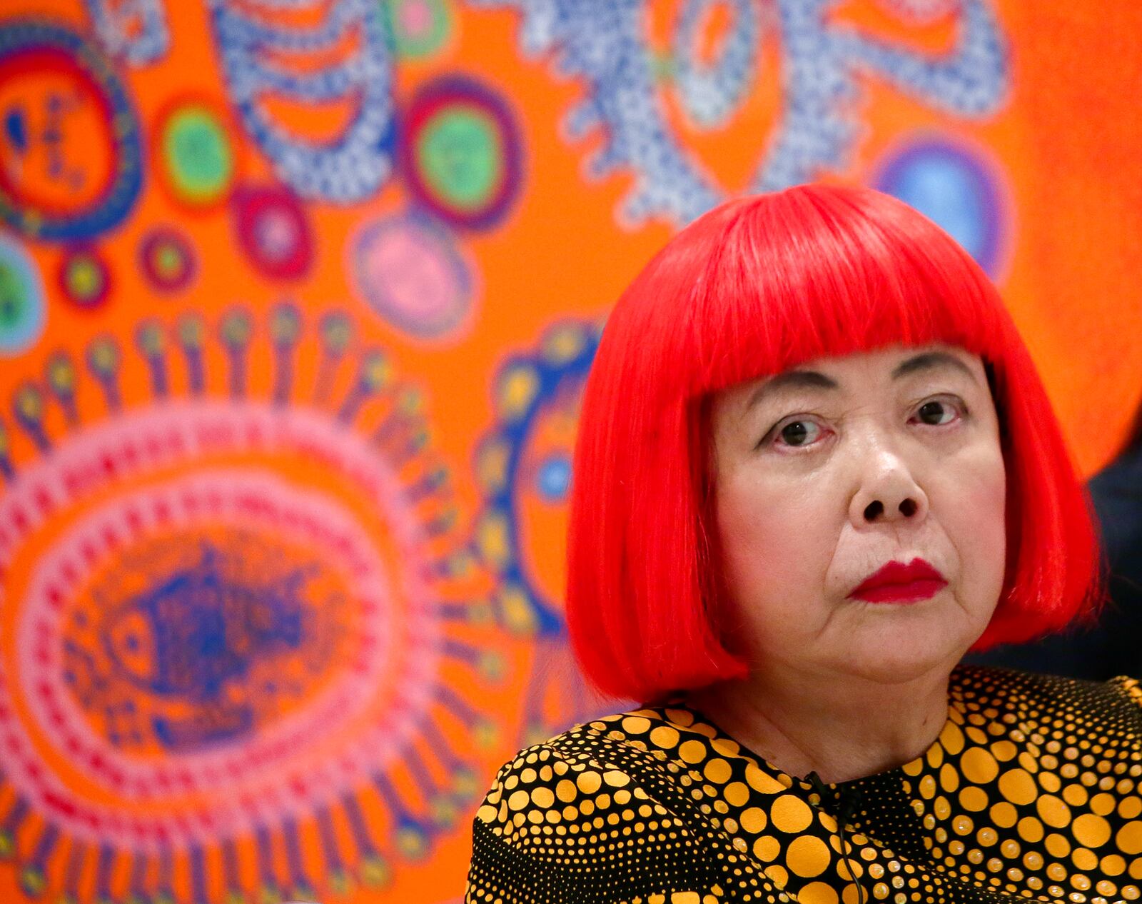 Yayoi Kusama is the Japanese contemporary artist who has created "Fireflies on the Water" on view at the Toledo Museum of Art.  (Photo by Andrew Toth/Getty Images)