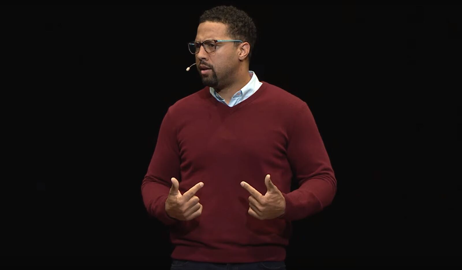 Luther Palmer giving a presentation at TEDxDayton 2019 Signature Event. (CONTRIBUTED)