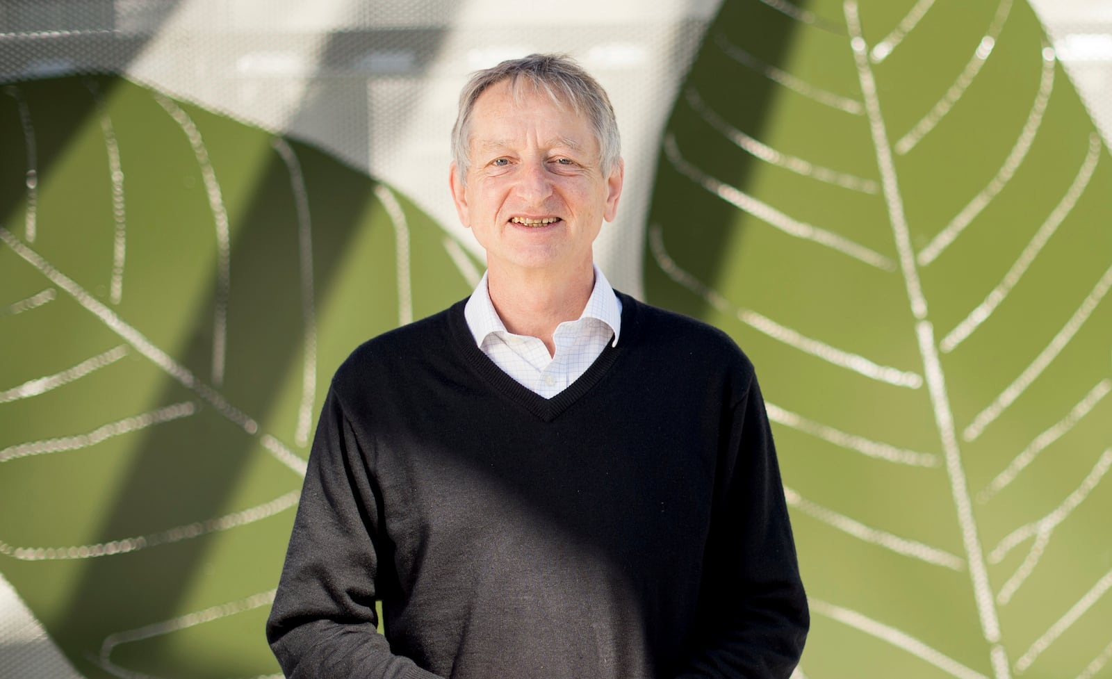 File - Computer scientist Geoffrey Hinton poses at Google's Mountain View, Calif, headquarters on Wednesday, March 25, 2015. (AP Photo/Noah Berger, File)