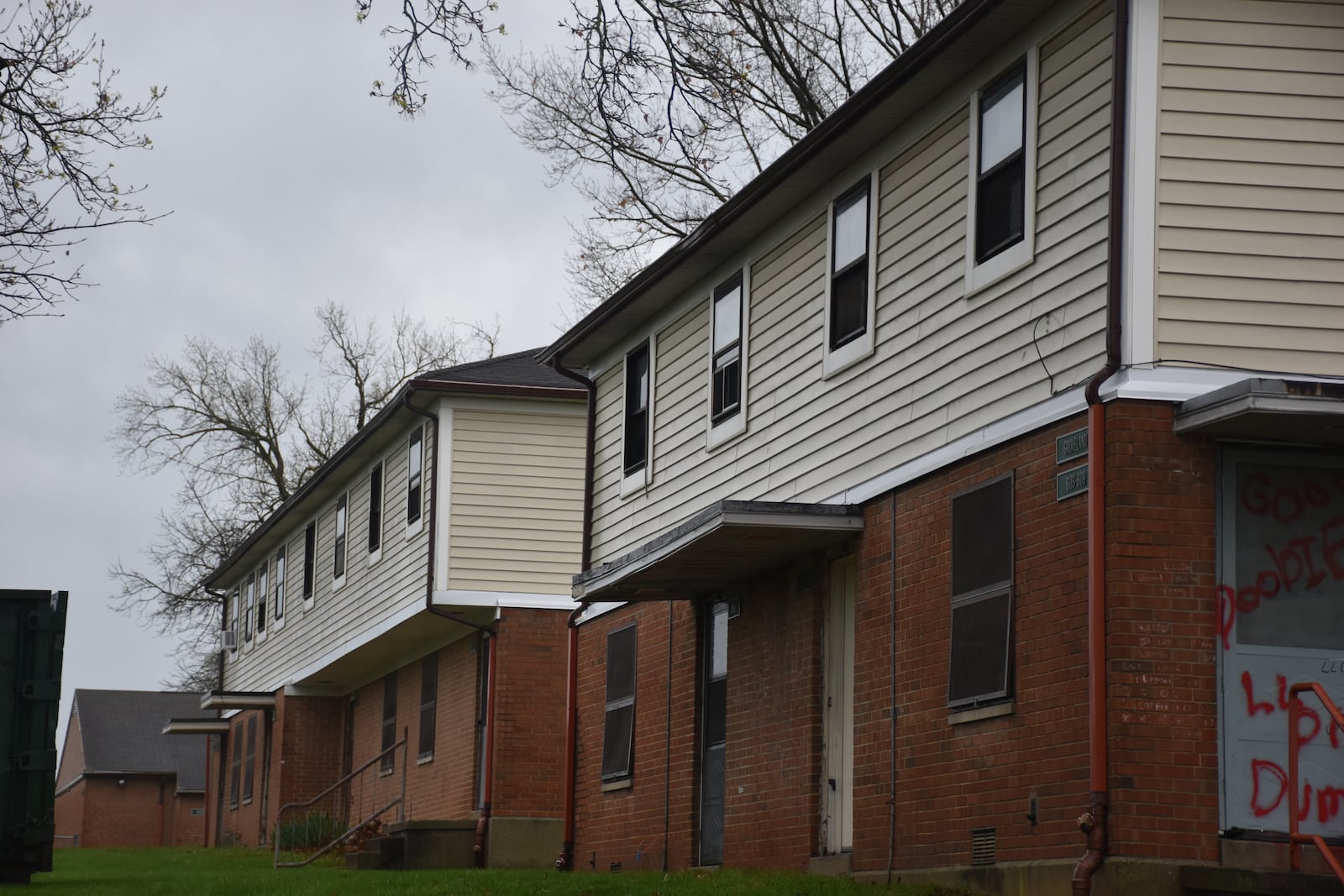 Greater Dayton Premier Management (GDPM) plans to demolish all 150 units in the Hilltop Homes public housing development in West Dayton. Most of the apartments are already vacant and remaining residents are being relocated. CORNELIUS FROLIK / STAFF