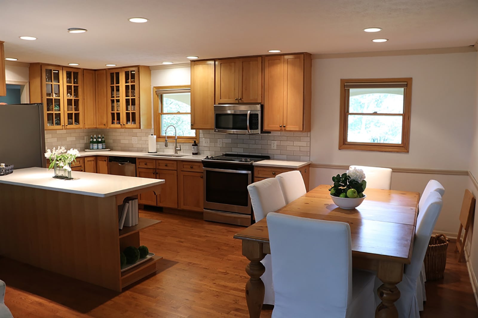 Accessible from the foyer is the galley-style kitchen, which opens into a dining area. The peninsula breakfast bar divides the kitchen from the great room and allows additional counter space to the kitchen. CONTRIBUTED PHOTO BY KATHY TYLER