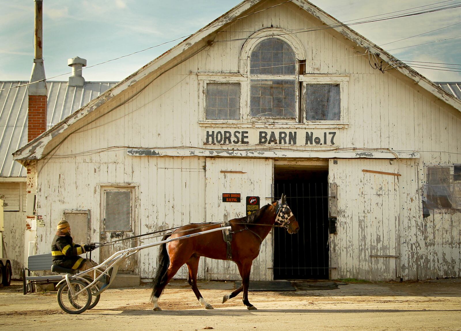 Horse Barn No. 17 was built in 1901 at the Montgomery County Fairgrounds. The barn was disassebled and moved to Carillon Historical Park and will be used to tell the stories of the fairgrounds. DAYTON DAILY NEWS STAFF FILE PHOTO