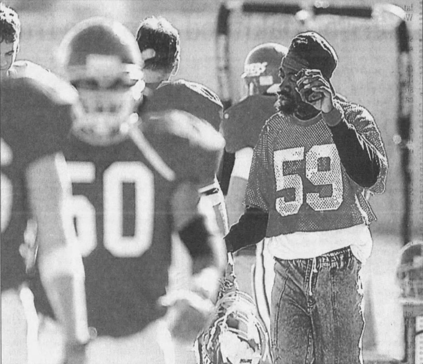 Andre Owings watches a game at Welcome Stadium in 2000. Dayton Daily News photo