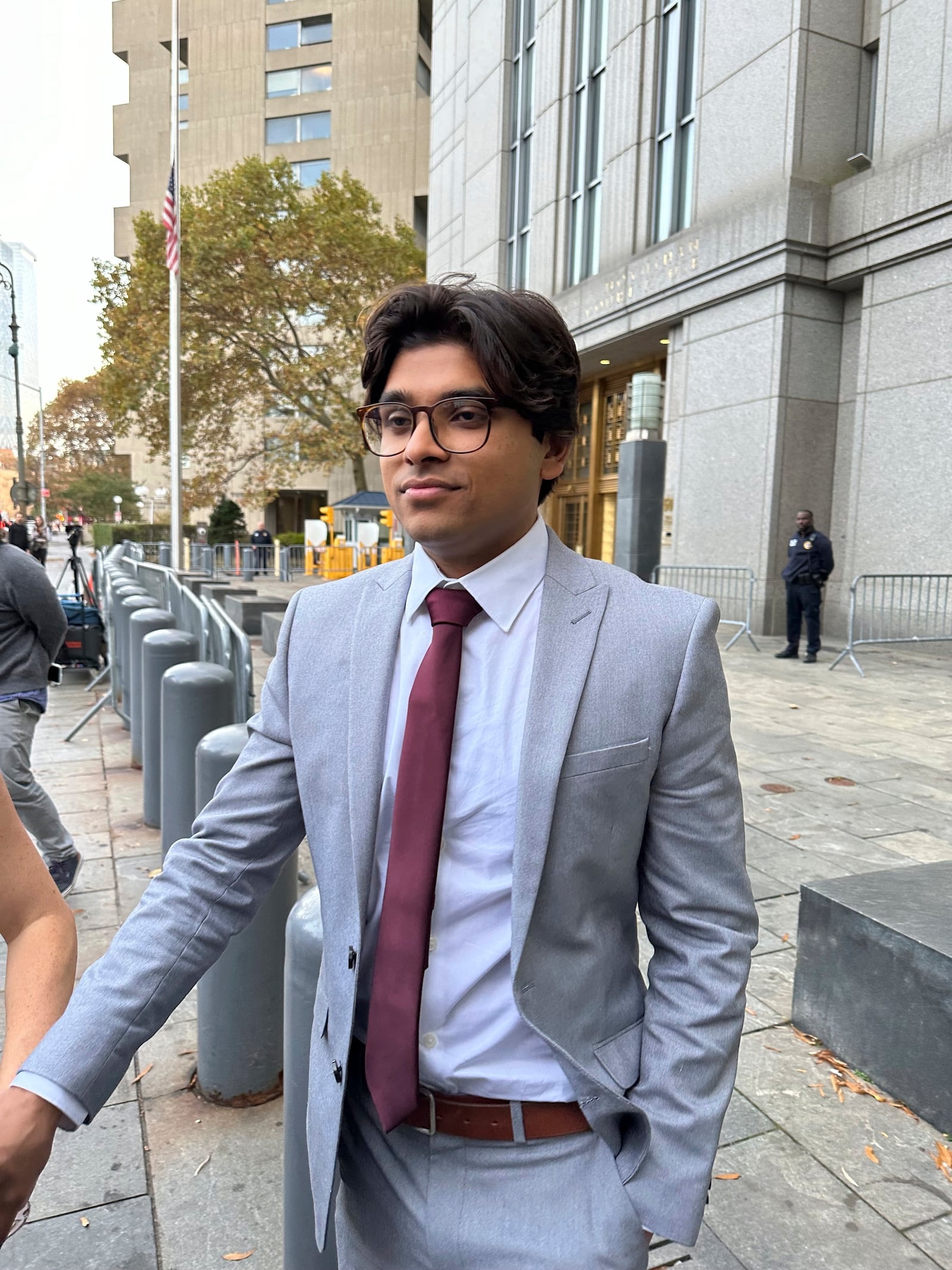 Ex-FTX executive Nishad Singh leaves Manhattan federal court Wednesday, Oct. 30, 2024, in New York after a judge spared the government cooperator from prison, citing his remarkable cooperation and limited role in FTX founder Sam Bankman-Fried's multibillion dollar fraud. (AP Photo/Larry Neumeister)