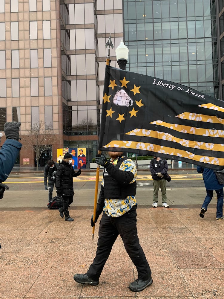 PHOTOS: Protestors gather outside the Ohio statehouse