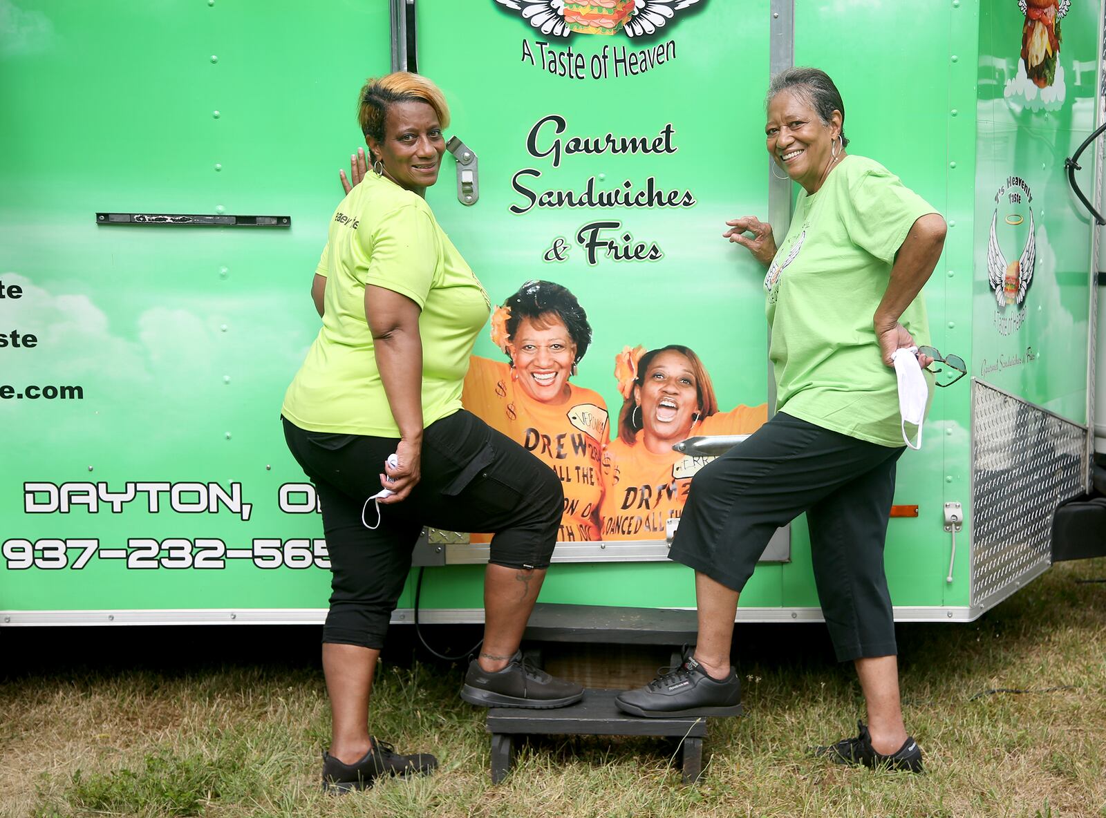 Terri Gates (left) started her food truck, T's Heavenly Taste, with inspiration from her mother, Veronica Gates (right).  LISA POWELL / STAFF