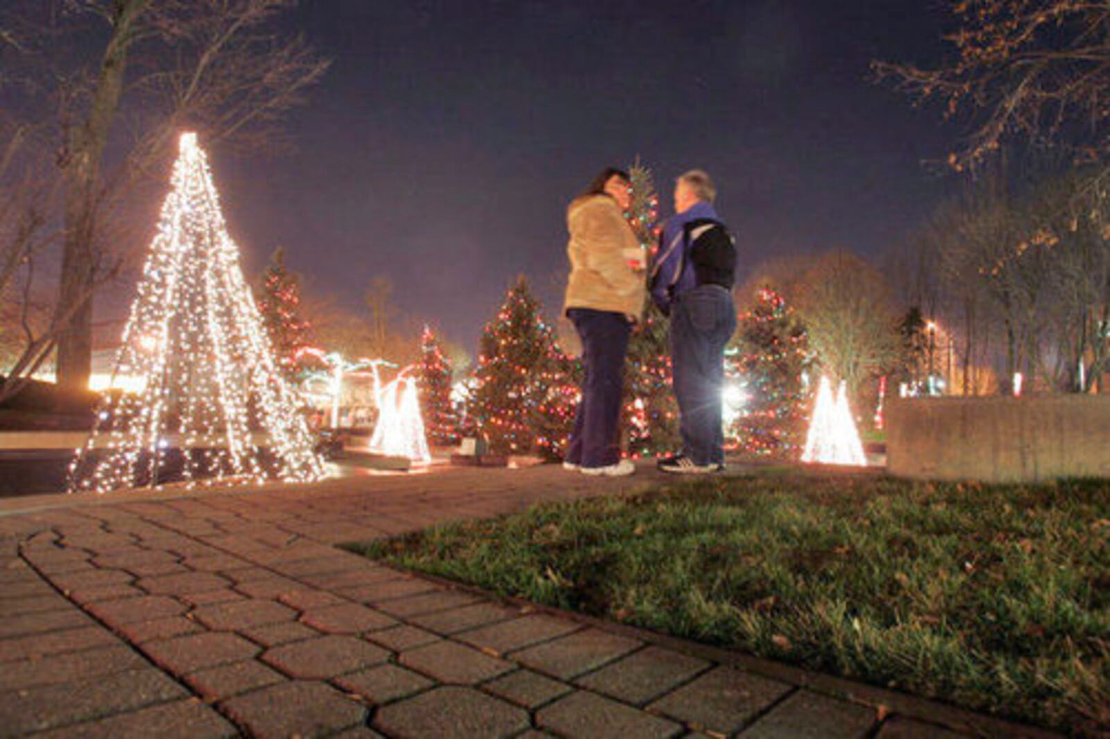 Lincoln Park Civic Commons in Kettering has been lit up for the season. FILE PHOTO